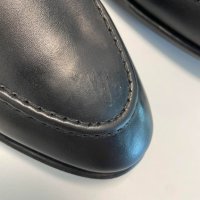  Мъжки кожени официални обувки - Черни -45, снимка 3 - Официални обувки - 41539276
