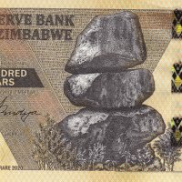 ❤️ ⭐ Зимбабве 2020 100 долара UNC нова ⭐ ❤️, снимка 2 - Нумизматика и бонистика - 41102522