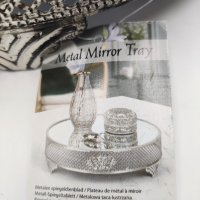 Поднос метален с огледало , снимка 3 - Декорация за дома - 41480963