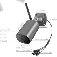 Далекобойна Ultra HD 2~5MPx IR-CUT Метална Водоустойчива H.265+ WI-FI IP Камера IP66 Защита mSD Слот, снимка 13 - Комплекти за видеонаблюдение - 36220661