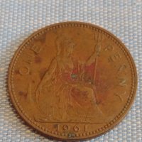 Две монети 1 пени 1961г. / 1 пени 1964г. Англия Елизабет втора за КОЛЕКЦИОНЕРИ 39778, снимка 2 - Нумизматика и бонистика - 44431059