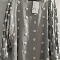 НОВА ZARA елегантна дамска блуза – размер М , снимка 8 - Блузи с дълъг ръкав и пуловери - 35938799