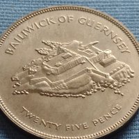 Монета 25 пенса 1977г. Великобритания 25г. От възкачването на Кралица Елизабет втора 40432, снимка 7 - Нумизматика и бонистика - 42697749