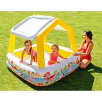 Детски надуваем басейн със сенник, снимка 2 - Басейни и аксесоари - 40937776