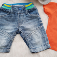 Къси дънки H&M 12-18 месеца, снимка 4 - Панталони и долнища за бебе - 36200854