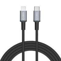 Кабел за iPhone S-119, бързо зареждане, оплетка, Type-c(м), apple lighining(м), 2m, 20W, снимка 1 - USB кабели - 42426433