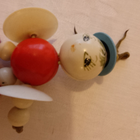 Винтидж бебешка- дрънкалка играчка целоид бакелит, снимка 9 - Колекции - 44602223