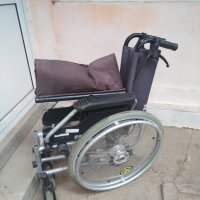 Сгъваема инвалидна рингова количка MEYRA ORTOPEDIA за възрастни, оперирани, трудно подвижни хора. Ко, снимка 3 - Инвалидни колички - 41490933