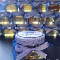 Подаръчета за гости - бурканчета с мед, снимка 3 - Подаръци за сватба - 44280350