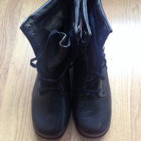 Български кубинки боти обувки стария модел естествена кожа 42 номер, снимка 2 - Мъжки боти - 19508128