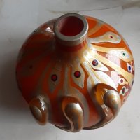  Стара стъклена ваза-15лв, снимка 1 - Вази - 44226615