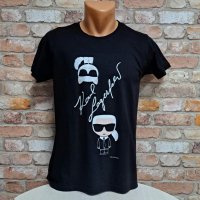 Нова мъжка тениска с дигитален печат Karl Lagerfeld С ГРЪБ, снимка 8 - Тениски - 42649273