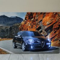 Светеща картина с LED осветление - Alfa Romeo mito , снимка 2 - Картини - 38650383