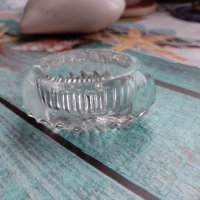 стъклен пепелник от кристал от Италия, снимка 3 - Декорация за дома - 40420985