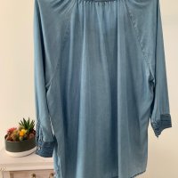 Дънкова блуза в размер L, снимка 9 - Блузи с дълъг ръкав и пуловери - 44175192
