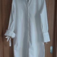 H&M - бяла рокля/риза, снимка 2 - Рокли - 40535672