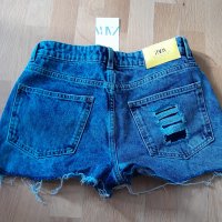 Дънкови къси панталони Zara *, снимка 2 - Къси панталони и бермуди - 41289397