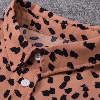 Дамска риза с дълъг ръкав и леопардов принт, снимка 9 - Ризи - 40526316