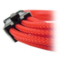 Кабел, преходник GELID 6+2pin VGA PCI-E Power extension cable 30cm individually sleeved, червен SS30, снимка 1 - Други - 40103075