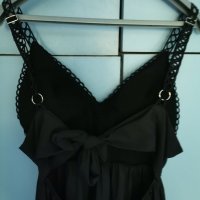 Черна рокля с интересен гръб, снимка 4 - Рокли - 41549494