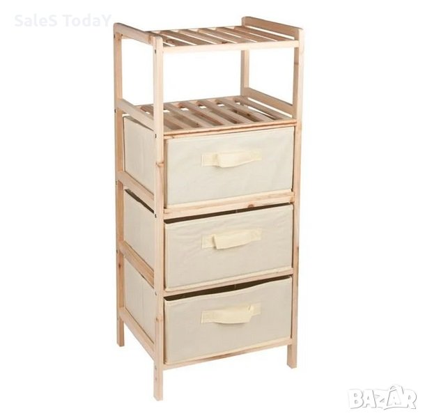 Етажерка с 5 рафта, 3бр. чекмеджета, 32*26*76см, снимка 1