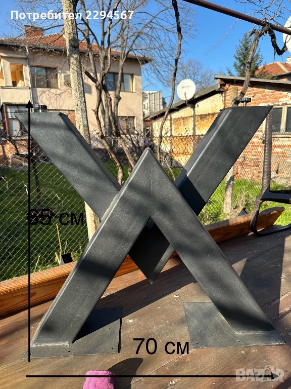 Изработваме Метални крака за трапезни , холни маси, бюра и пейки, снимка 1