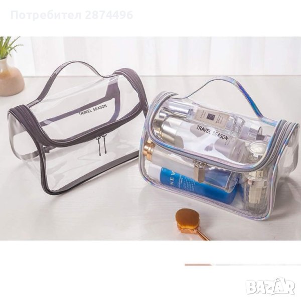 3981 Прозрачна чанта за козметични продукти, снимка 1