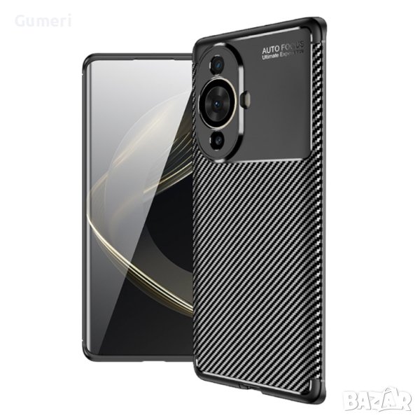 Huawei Nova 11 Ultra / Nova 11 Pro Противоударен Силиконов Гръб Карбон, снимка 1