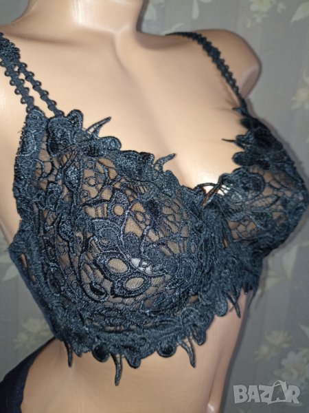 Bonprix 80 B-Нов перфектен сутиен с рязана бродерия  с меки чашки с банел , снимка 1