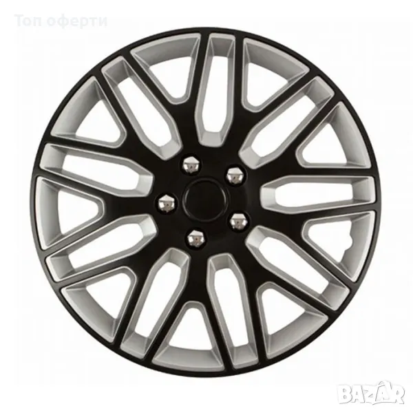 Тасове за джанти 14, 16 цола Versaco Dakar NC Black Silver, снимка 1