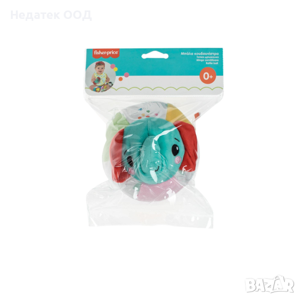  Дрънкаща топка, Платнено слонче, 12см, Fisher Price, снимка 1