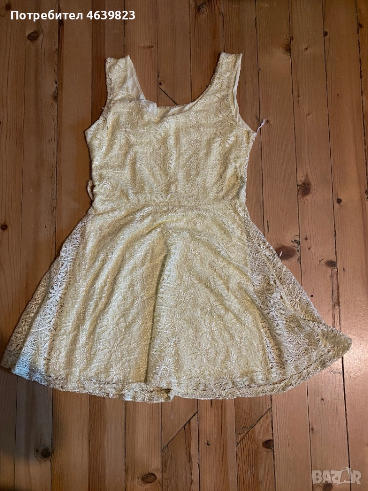 Женска рокля в цвят жълто , снимка 1