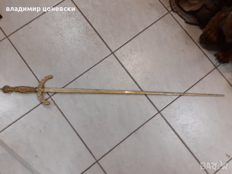 Стара красива шпага,рапира,сабя,острие,ятаган,меч, снимка 1