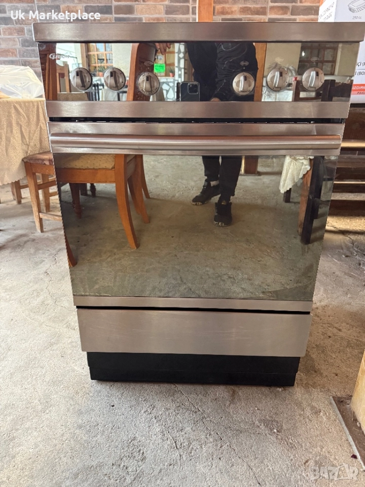 Иноксова готварска печка със керамични котлони Gram, снимка 1