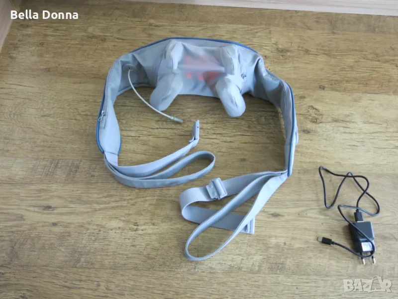 Електрически масажор за рамене и врат с нагряване, безжично USB презареждане, снимка 1