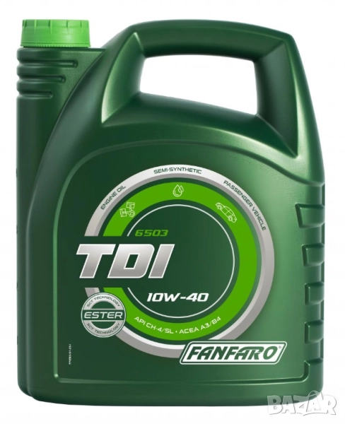 Полусинтетично масло Fanfaro TDI 10W40, 5л , снимка 1