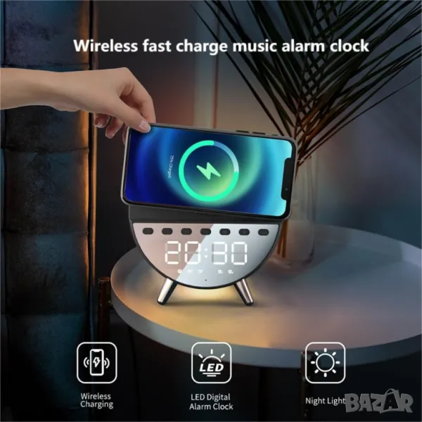 Sunrise 5-IN-1 APPLE MOBILE PHONE WIRELESS CHARGER, снимка 1