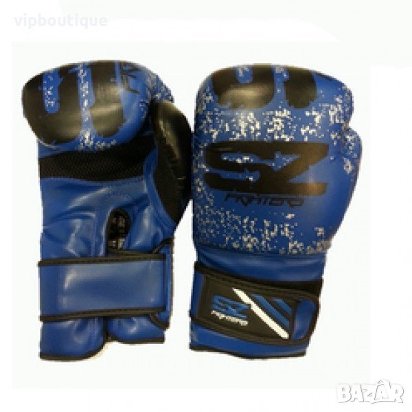  Боксови Ръкавици EVO Line BEAST Ест. Кожа Сини, снимка 1