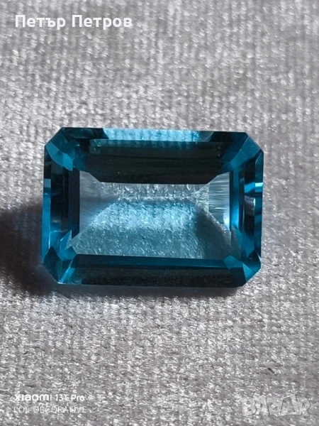 топаз- син- 17.55 ct, снимка 1