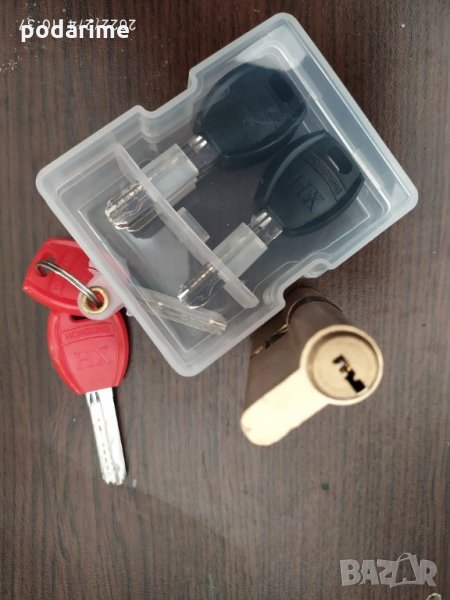 Патрон за китайска входна врата - 30/40 мм, тесен цилиндър, 5 ключа, снимка 1