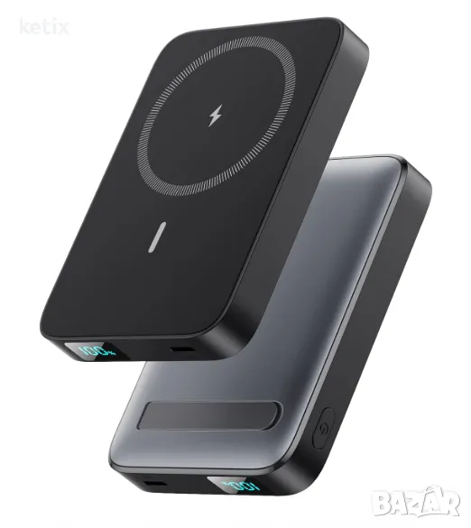 Магнитна захранваща банка за MagSafe, 10800 mAh,Безжична Power Bank, снимка 1