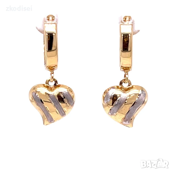 Златни обеци 1,74гр. 14кр. проба:585 модел:32893-5, снимка 1