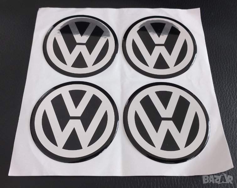 Стикери Силиконови За Джанти 70мм / за Volkswagen VW Волксваген декоративни за тапи централен отвор, снимка 1