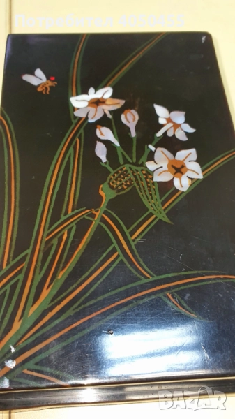 Стара дървена кутия за бижута, снимка 1