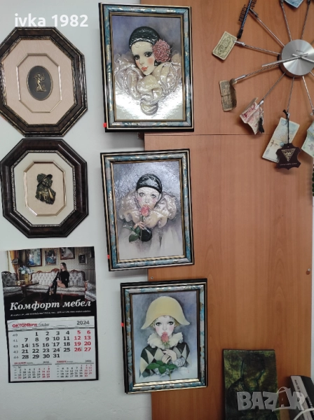 Три керамични картини , снимка 1