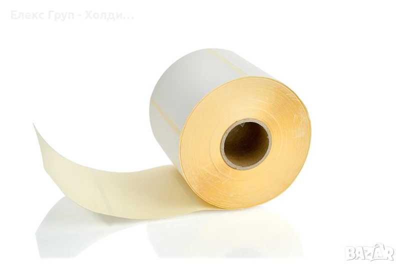 Самозалепващи етикети 100×70 mm бели, ролка 1000 бр., снимка 1