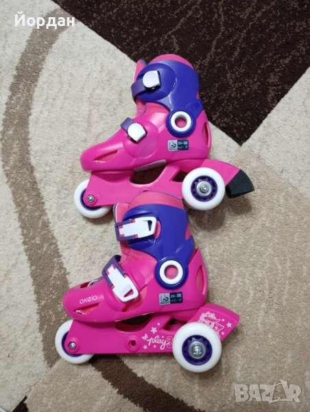 Детски ролери Oxelo 26-28 номер комплект с наколенки 2XS, снимка 1