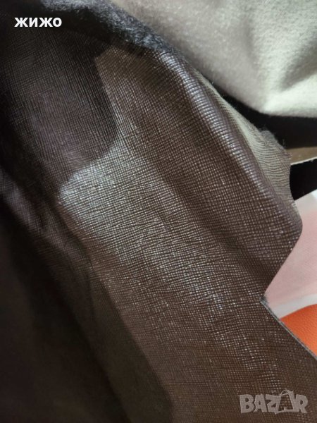 Изкуствена кожа в кафяв цвят за тапицерия на мебели и други, снимка 1