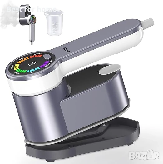 VPOW Мини преносима парна ютия 1200W: 2 в 1  с LCD дисплей, снимка 1