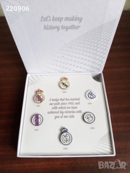 Real Madrid колекционерски сет от 6 значки, снимка 1